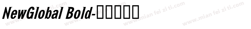 NewGlobal Bold字体转换